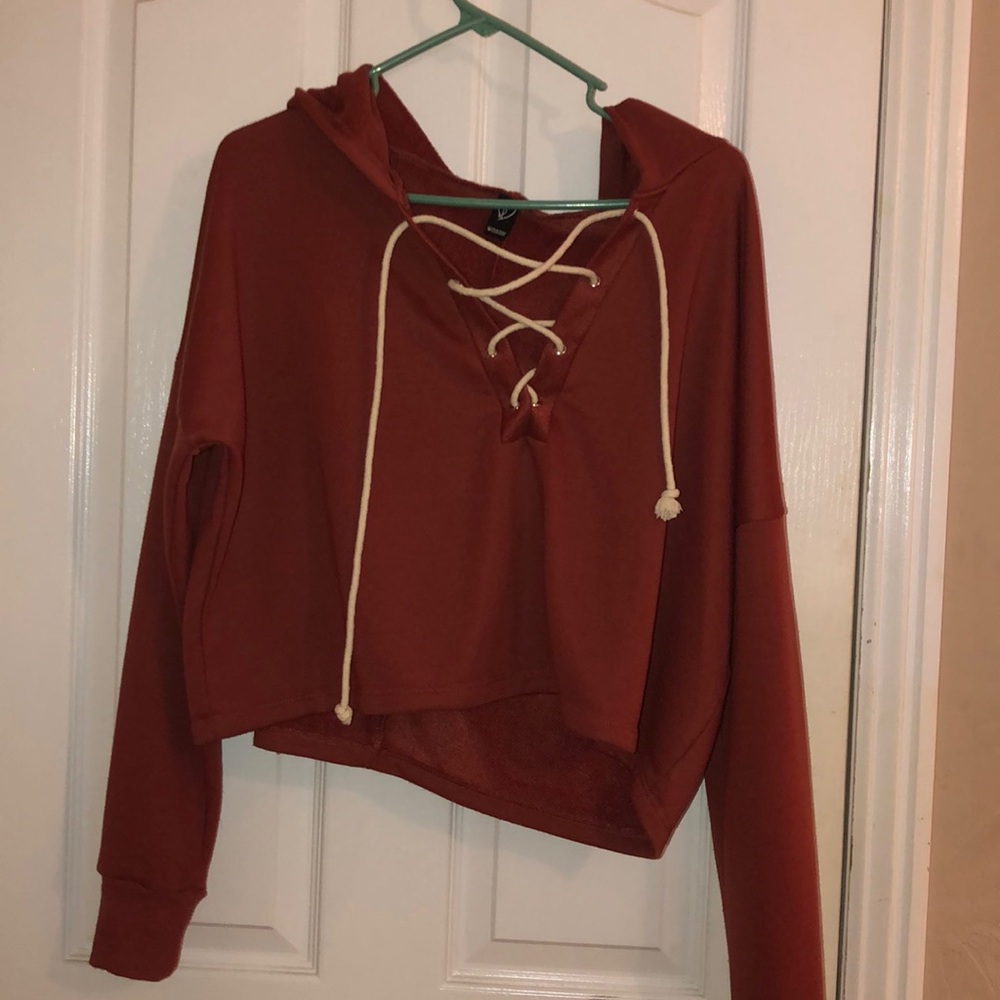 Burnt Orange Tie sweatshirt